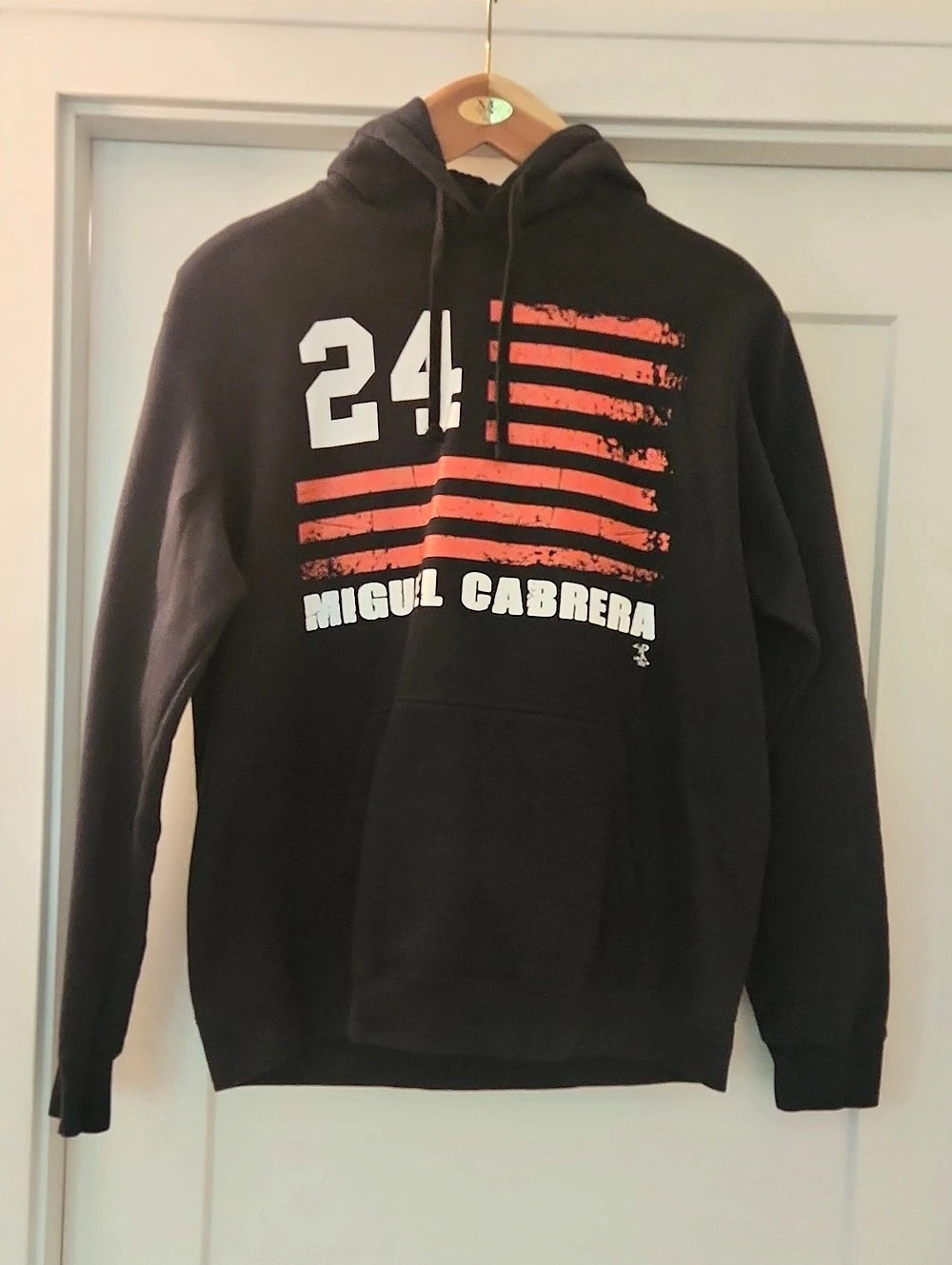 Port & Company Miguel Cabrerra Fleece Pullover Hooded Sweatshirt Hoodie Black